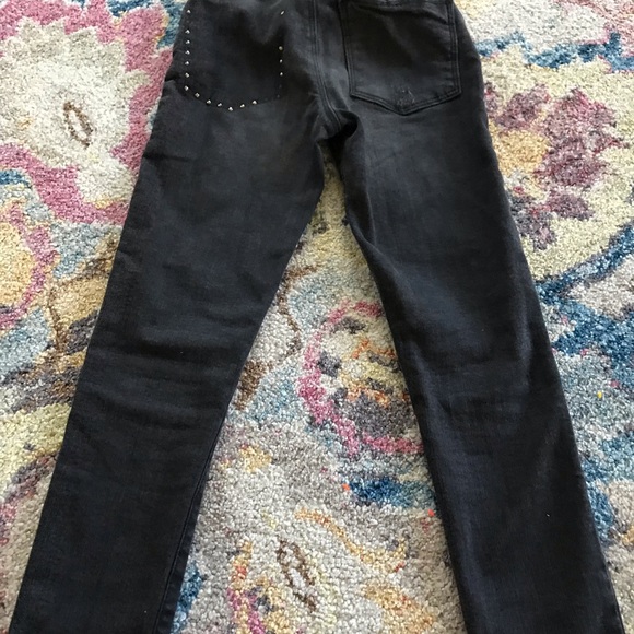 Girls black distressed Zara jeans - Picture 2 of 2